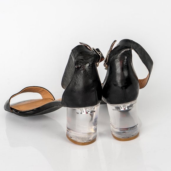new Jeffrey Campbell Lucite/leather heels - 10 - Picture 4 of 6